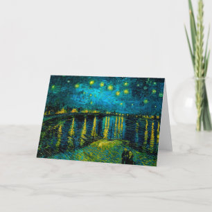 Stjärnklar natt över Rhône av Van Gogh Inbjudan