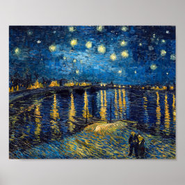 Stjärnklar natt på Rhône | Van Gogh | Poster