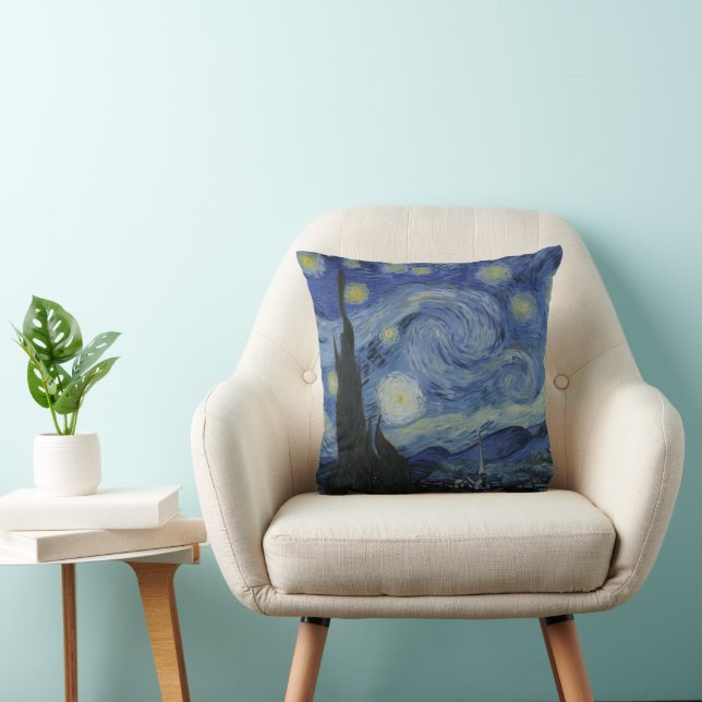 Stjärnklar natt - Van Gogh  Kudde (Stol)