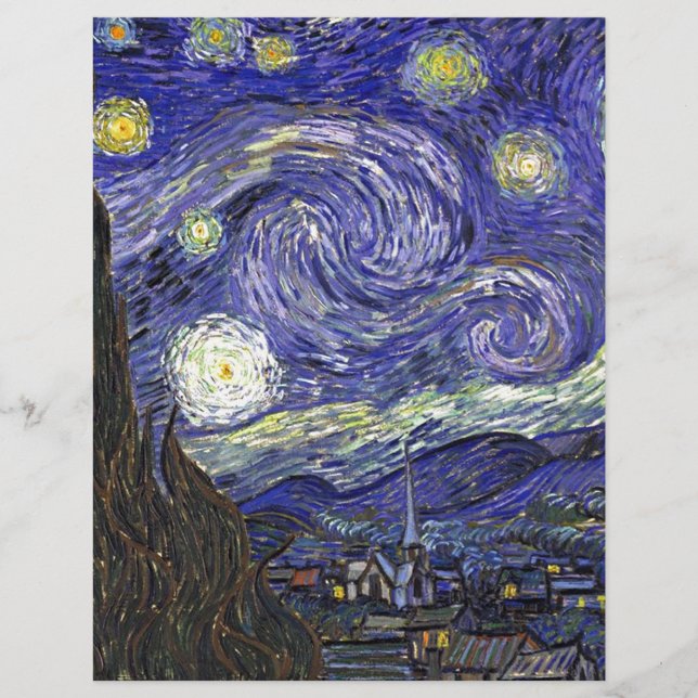 Stjärnklar natt, Vincent Van Gogh. (Framsida)
