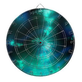 Stjärnklar natthimmel Smaragdgrön Dartboard Darttavla