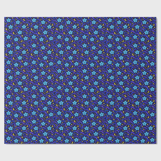Stjärnklara nattknappar Celestialt presentpapper V (Platt)