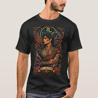 Stjärnklart manlig Zodiak-skorpiondesign T Shirt