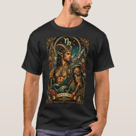 Stjärnklart manlig Zodiak Stenbock design T Shirt