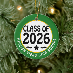 Stjärnklass för 2026 Photo Studenten Julgransprydnad Keramik
