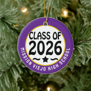 Stjärnklass för 2026 Photo Studenten Julgransprydnad Keramik