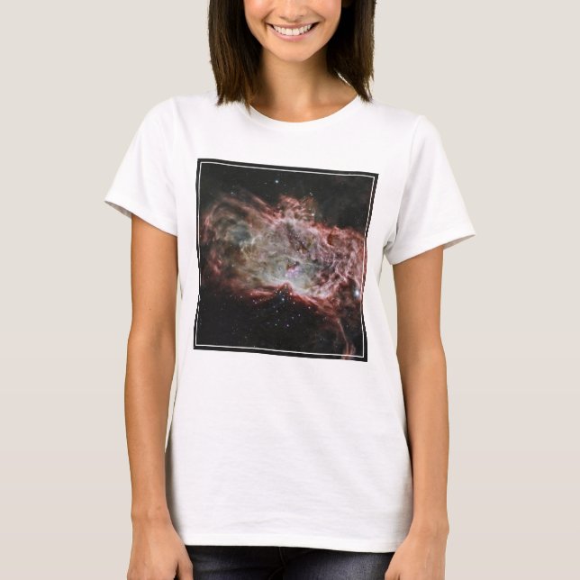 Stjärnkluster i FlamNebulas centrum. T Shirt (Framsida)