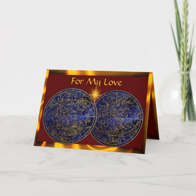 Stjärnkonstellationskort Kort (Framsida)