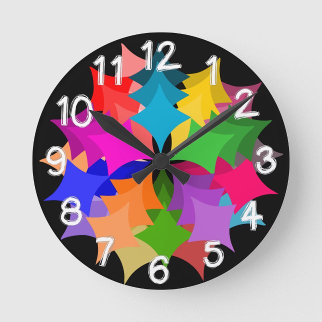 Stjärnkrans  rund klocka (Framsida)