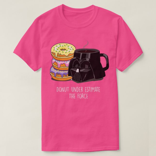 Stjärnkrig Darth Vader Coffee och Donuts T Shirt (Design framsida)