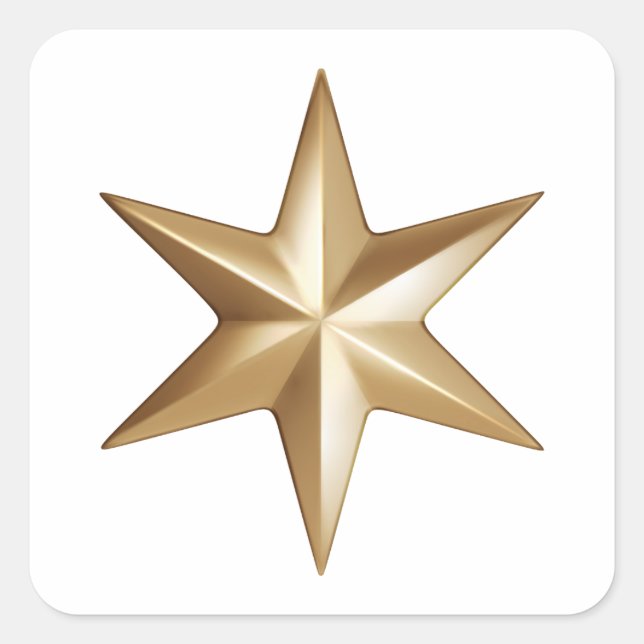 Stjärnkvadratiska klistermärken (Framsida)