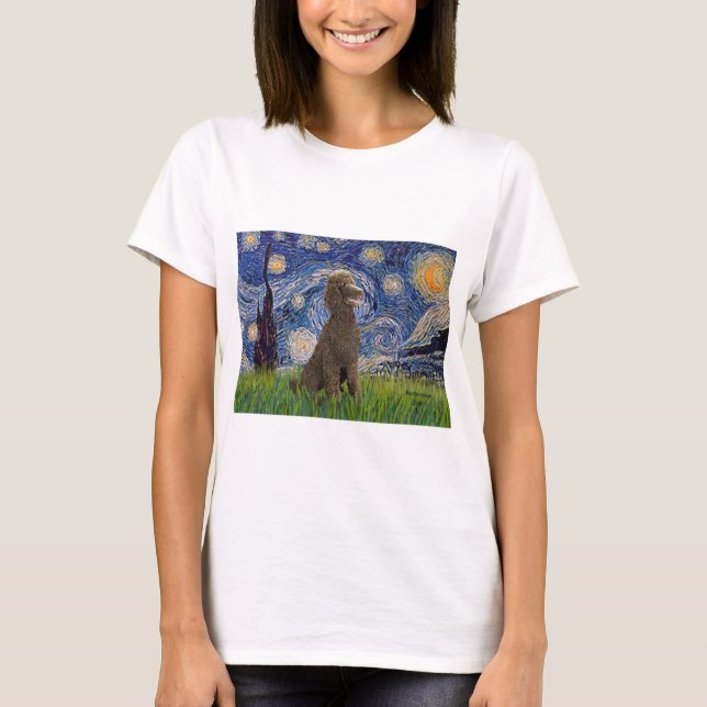 Stjärnkväll - Choklad St. Poodle Tee Shirt (Framsida)