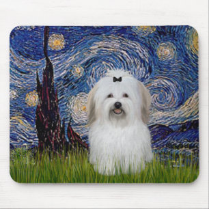 Stjärnkväll - Coton de Tulear 2 Musmatta