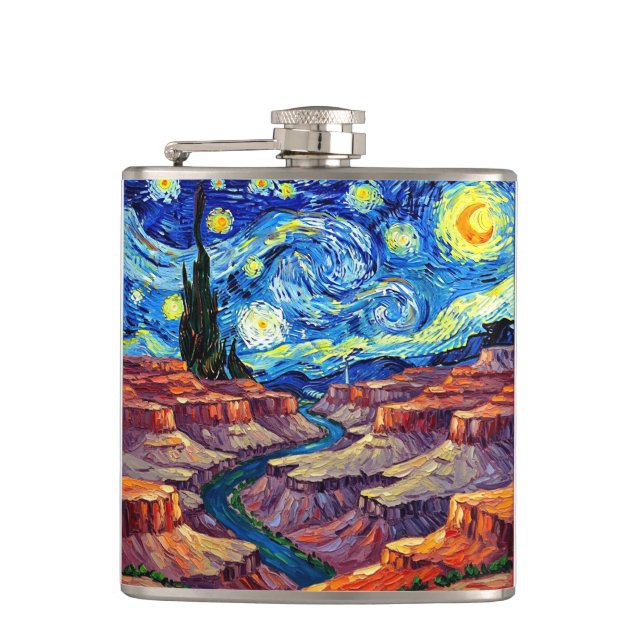 Stjärnkväll Grand Canyon Arizona Fickplunta (Framsidan)