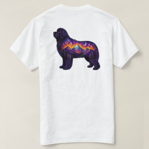 Stjärnkväll Hund Siluett Stjärnkväll T Shirt