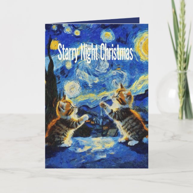 Stjärnkväll Kittymas julspoof Helgkort (Framsida)