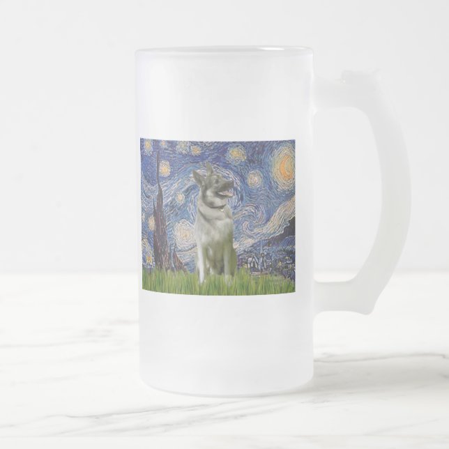 Stjärnkväll - Norsk älghund Frostat Ölglas (Höger)