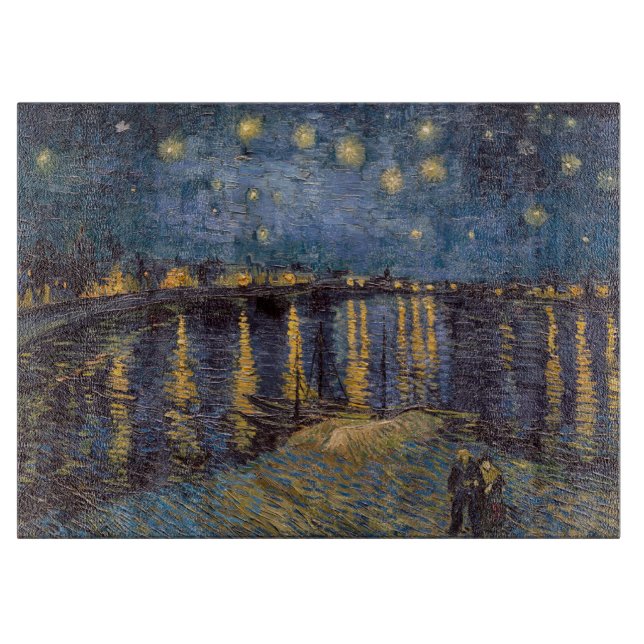 Stjärnkväll över Rhônefloden av Vincent Van Gogh (Framsidan)