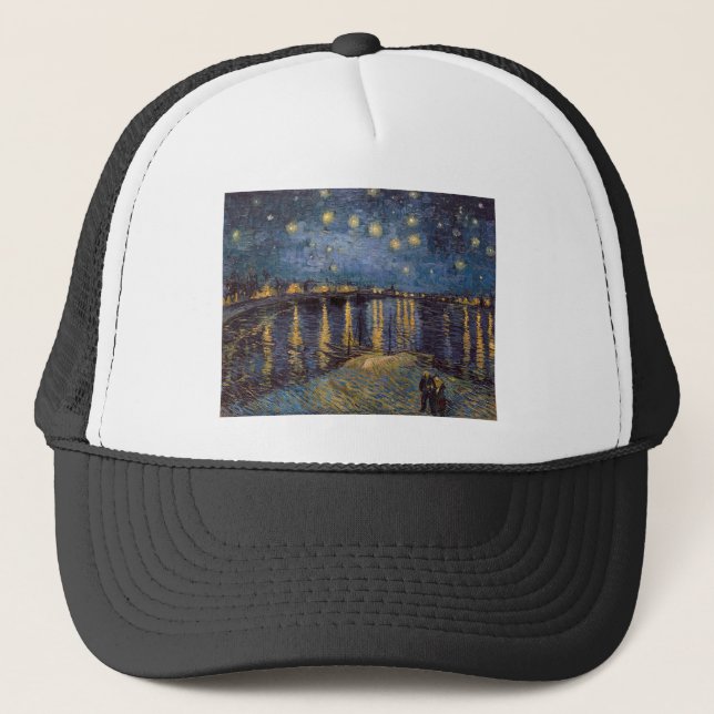 Stjärnkväll över Rhônefloden av Vincent Van Gogh Keps (Framsida)