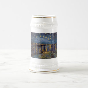 Stjärnkväll över Rhônefloden av Vincent Van Gogh Sejdel