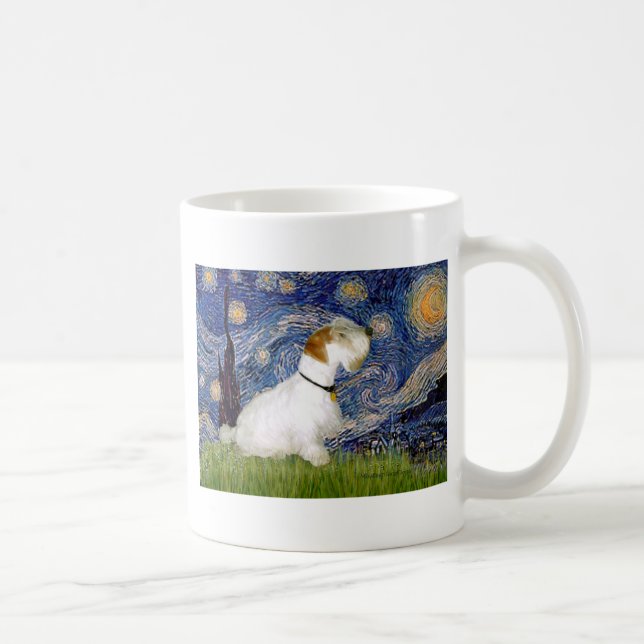 Stjärnkväll - Sealyham Terrier (L) Kaffemugg (Höger)