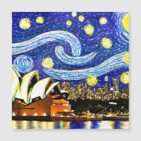 Stjärnkväll Sydney Australien Operahuset