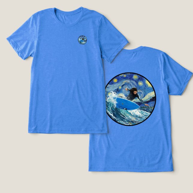 Stjärnkväll  t shirt (Design fram och bak)