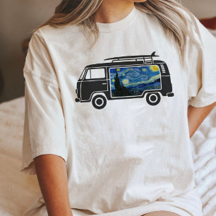 Stjärnkväll Van Gogh Camper Surf Van Konst T Shirt