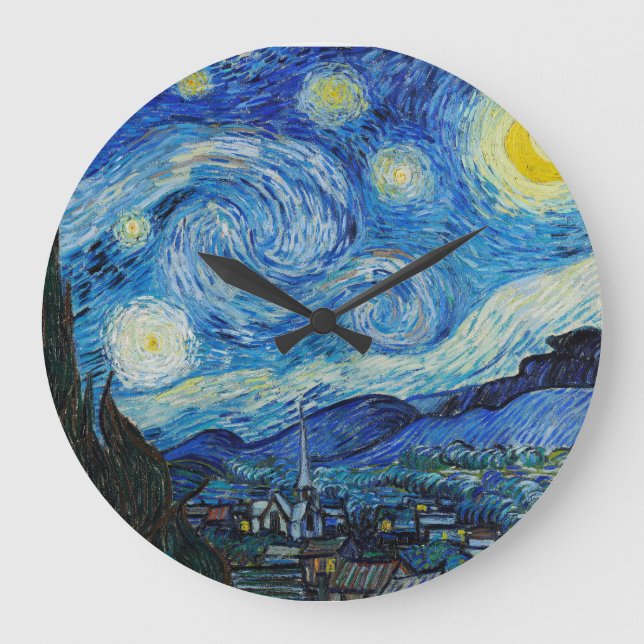 Stjärnkväll, Van Gogh Stor Klocka (Framsida)