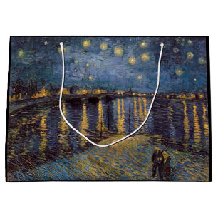 Stjärnkväll vid Rhônefloden av Vincent Van Gogh