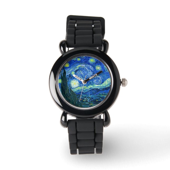 Stjärnkvällen av Van Gogh Armbandsur (Framsida)