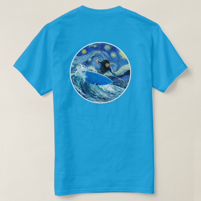 Stjärnkvällssurfare  t shirt (Design baksida)