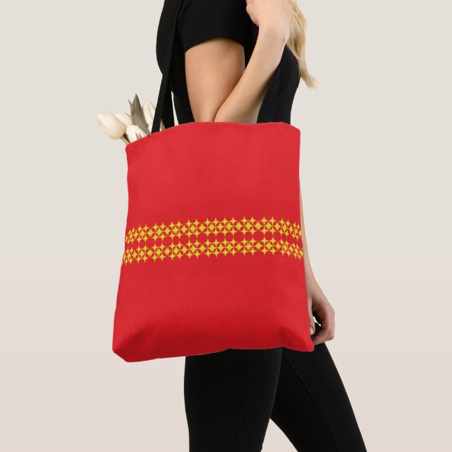 Stjärnlinje Shopper Tygkasse (Närbild)