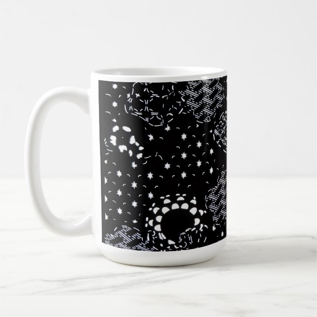 Stjärnljus Sidenpressad flaskdesign Kaffemugg (Vänster)