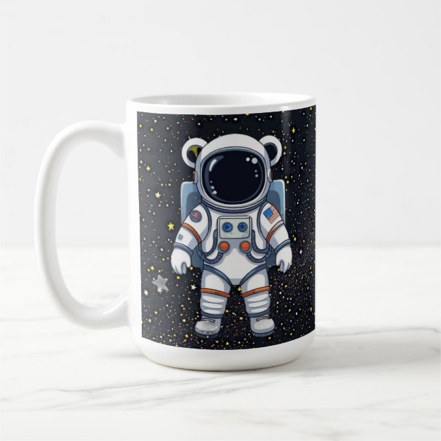 Stjärnljus Teddy Astronaut Kaffemugg (Vänster)