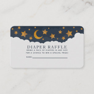 Stjärnmoln Babyskor Diaper Raffle Visitkort