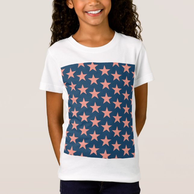 Stjärnmönster 3 t shirt (Framsida)