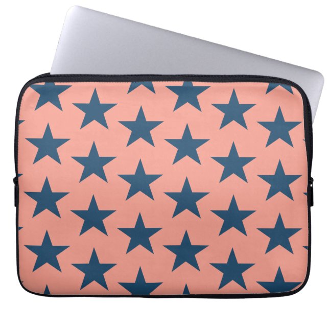 Stjärnmönster 4 laptop fodral (Framsidan)