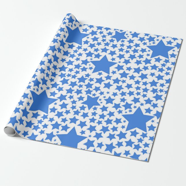 Stjärnmönster Presentpapper (Utrullad)
