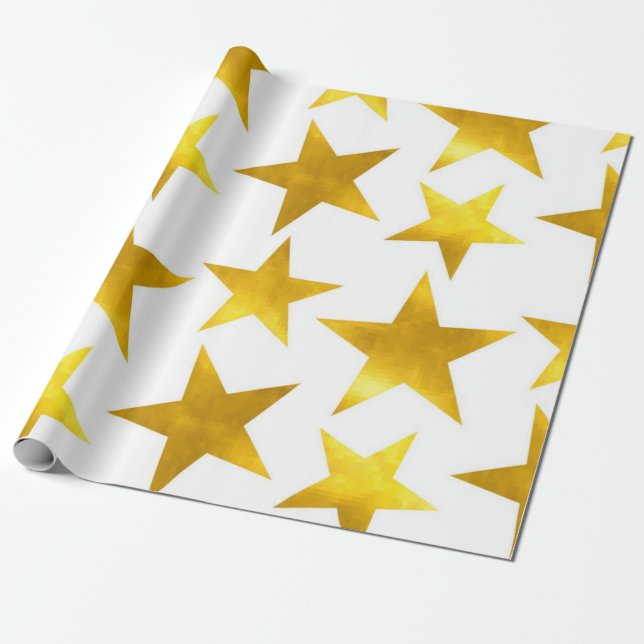 Stjärnmönster Presentpapper (Utrullad)