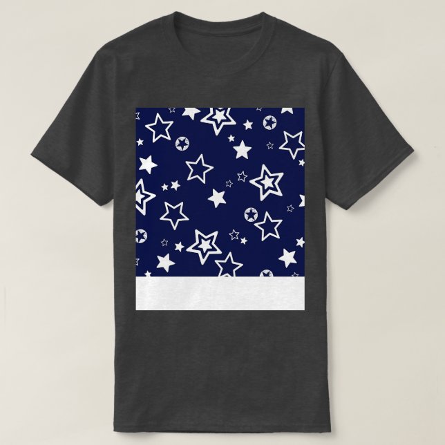 Stjärnmönster T Shirt (Design framsida)