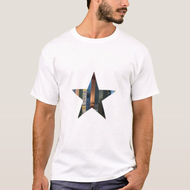 Stjärnmosaik T-Shirt (Framsida)