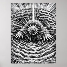 Stjärnnäsa Muldjurs Jord Vibrationer Konst Poster