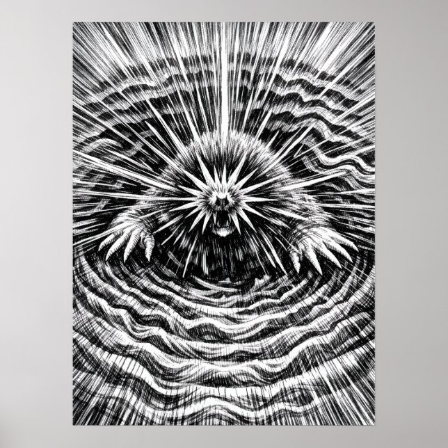 Stjärnnäsa Muldjurs Jord Vibrationer Konst Poster (Framsidan)