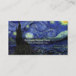 stjärnnatt, 1889,Vincent van Gogh Visitkort