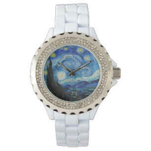 Stjärnnatten (1889) av Vincent Van Gogh Armbandsur
