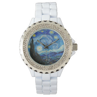 Stjärnnatten (1889) av Vincent Van Gogh Armbandsur
