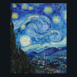 Stjärnnatten (1889) av Vincent Van Gogh Fototryck<br><div class="desc">Berömd-målare av alla tider</div>