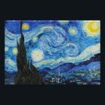 Stjärnnatten (1889) av Vincent Van Gogh Fototryck<br><div class="desc">Berömd-målare av alla tider</div>