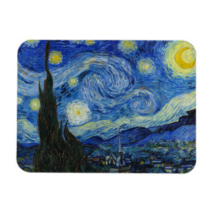Stjärnnatten, 1889 av Vincent van Gogh Magnet